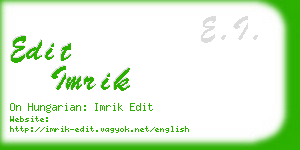 edit imrik business card